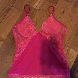 Victoria Secret corset pink with lace top